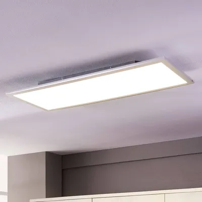 Zdjęcie produktu dla Panel LED Lindby Livel, 4000K, 80 cm x 30 cm, srebrny, metalowy