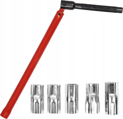 Produktbild von Sanitärschlüssel zum Einbau von Wasserhähnen, Armaturen, 5 Düsen 8-12 mm