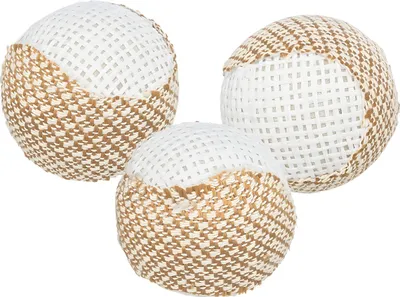 Produktbild von Trixie Katzenspielzeug Set Rasselbälle, Jute