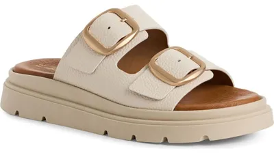 Productafbeelding van Tamaris dames slippers, model 1-27239-42, kleur: beige, maat: 40