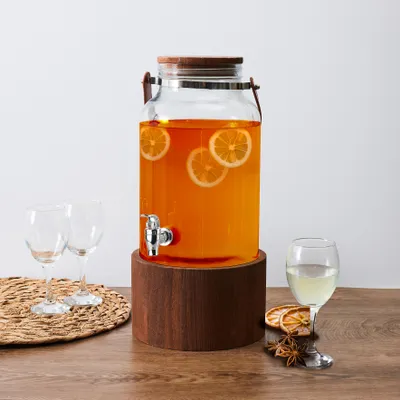 Image de Fontaine à Boisson - COOK CONCEPT - Originale - Tendance - Transparent et Marron