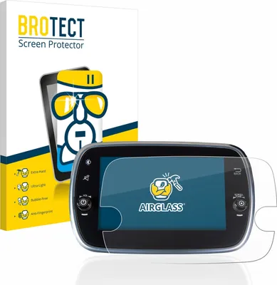 Produktbild von BROTECT Schutzglas für Fiat 500 Abarth Uconnet 7" Schutzfolie Panzer Folie Glas Display Schutz klar