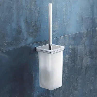 Produktbild von WC-Bürstenhalter für Wandmontage, Glas satiniert | Greta