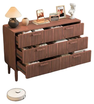 Image de Buffet, design moderne, nombreux rangements, marron