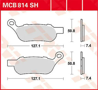 Immagine prodotto di TRW Set di pastiglie freno MCB814SH CVO Softail Deluxe FLSTNSE