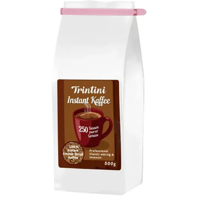 Produktbild von Trintini löslicher Bohnenkaffee Familienpackung Kaffee 500g