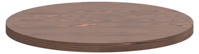 Image de Artù - Plateau rond en bois stratifié Ø 120 cm, couleur bois foncé