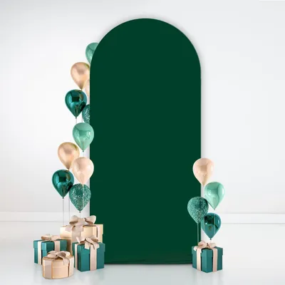 Produktbild von Grüner doppelseitiger Hintergrund für Hochzeiten und Feiern