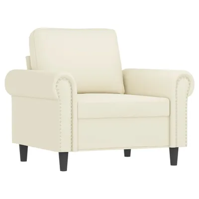 Image de Fauteuil Crème 60 cm Velours