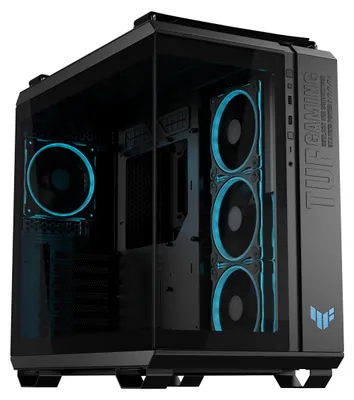 Produktbild von ASUS TUF GAMING GT502 Horizon TG ARGB Black, Midi Tower, PC, Schwarz, ATX, micro ATX, Mini-ITX, Gaming, 16,3 cm