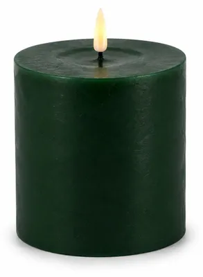 Immagine prodotto di Candela LED Deluxe Homeart con funzione timer verde scuro