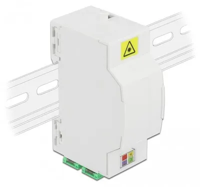 Image de Boîtier de raccordement à fibre optique Delock pour rail DIN, 4 x SC simplex