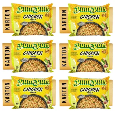 Produktbild von 180x60g Yum Yum Chicken Geschmack Instant Nudelsuppe