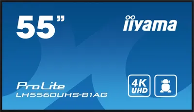 Produktbild von iiyama LH5560UHS-B1AG, Digitale A-Platine, 138,7 cm (54.6"), LED, 3840 x 2160 Pixel, WLAN, 24/7