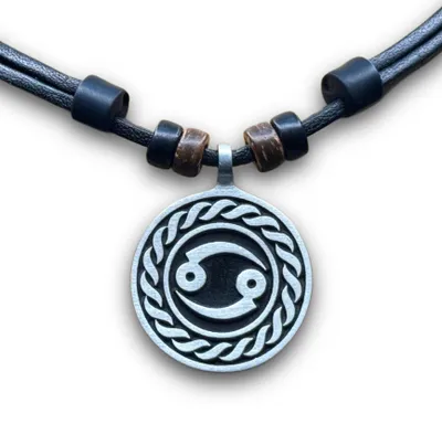 Produktbild von HANA LIMA | Sternzeichen Kette Krebs Halskette Herren Damen Surfer Schmuck