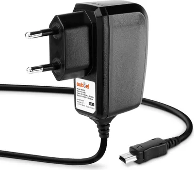 Produktbild von subtel GPS Ladegerät kompatibel mit Yojetsing GPS Navigation 5" / GPS Navigation 7" Navigator Ladekabel Mini USB Netzteil Navigationsgerät Auflader 2A / 2000mA Anschluss Stecker