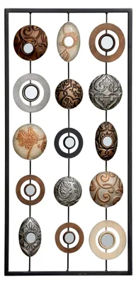 Produktbild von Metallisches Wandbild - 61x31 cm - Dekoratives Wandobjekt