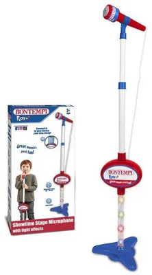 Produktbild von Bontempi Spielzeug Mikrofon Bühne mit MP3 und Lichteffekten