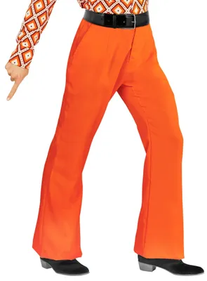 Immagine prodotto di pantaloni da uomo anni '70 arancione Taglia: L-XL