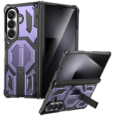 Produktbild von Handyhülle Klapphülle Kickstand für Samsung Galaxy Z Fold 7 + 8 Ultra 5G Lila