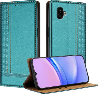 Obrázek produktu pro Pouzdro pro Samsung Galaxy Xcover 6 Pro kožené flipové pouzdro s funkcí stojánku zelené