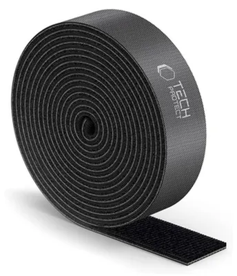 Zdjęcie produktu dla Tech-Protect Velcro Cable Organizer 300Cm Czarny