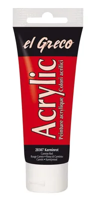 Produktbild von KREUL el Greco Acrylic, 75 ml, Rot, Tube, Wasserfest