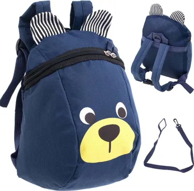 Produktbild von Babyrucksack für Kindergarten Teddybär navy blau