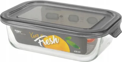 Zdjęcie produktu dla Szklany Pojemnik Na Żywność 650 Ml Keep It Fresh Z Pokrywką