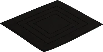 Produktbild von Vossen Badteppich Feeling Farbe schwarz Größe 60x60 cm