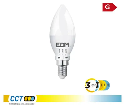Image de Ampoule Led Bougie 3cct E14 éclairage Led 3cct Polyvalent Et économique - Edm