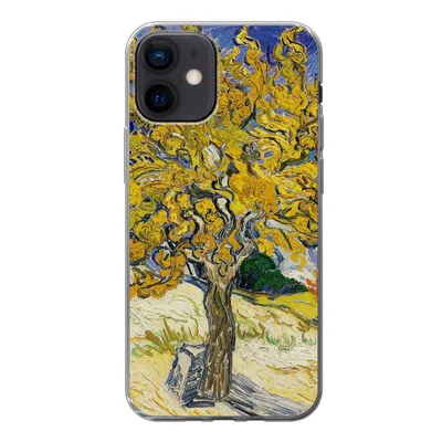 Produktbild von MuchoWow® Handyhülle Schutzhülle Hülle für iPhone 12 Maulbeerbaum - Vincent van Gogh Silikon Softcase Handy Hülle - Schutzhülle