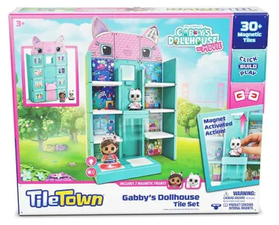 Zdjęcie produktu dla Gabby's Dollhouse Tile Town - Kreatywny zestaw budowlany