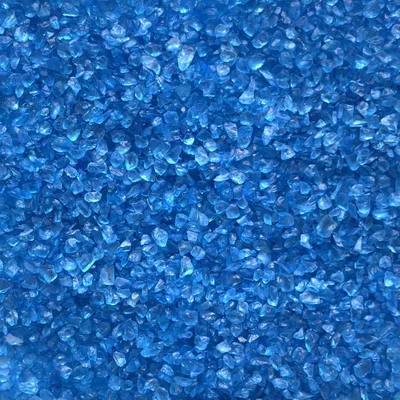 Produktbild von GLASNUGGETS 2-4mm. Kleine Glassteine. 1kg. BLAU