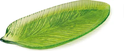 Zdjęcie produktu dla Excelsa Tropical szklany talerz 43x20 cm Zielony