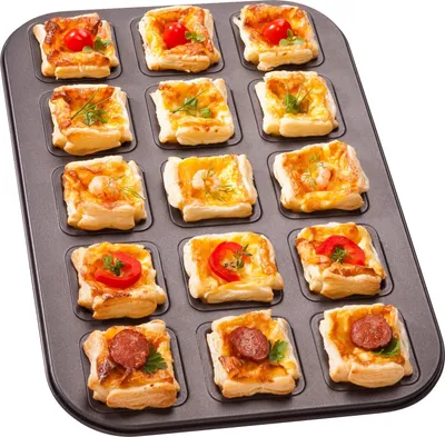 Produktbild von Zenker 7427 Snackblech, 38,5 x 26,5 x 2, 15-er Set