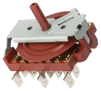 Image de Sélecteur pour four, 8 positions, 250 V CA, 16 A, thermoplastique résistant, compatible avec plusieurs modèles Teka