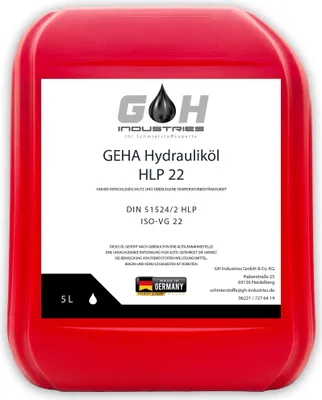 Produktbild von HLP 22 | 5 L | Hydrauliköl | ISO VG 22  | DIN 51524 Teil 2 | 5 Liter Kanister