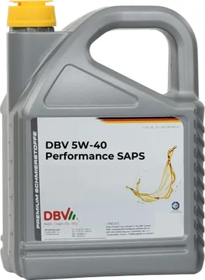 Produktbild von DBV 5W-40 Performance SAPS 2 x 5-Liter-Kanister