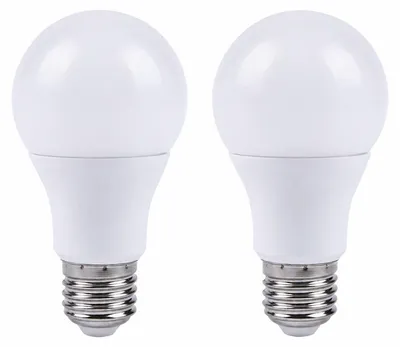 Produktbild von 2 x LED A60 Birne 9,6W = 75W E27 Opal matt 1055lm Warmweiß 2700K 240°