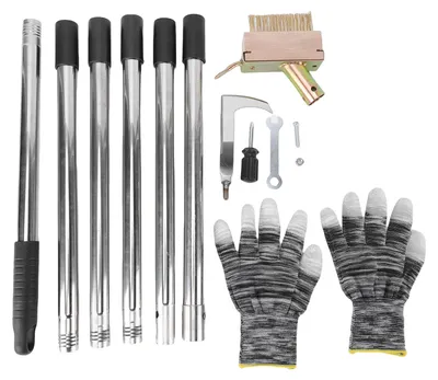 Image de Kit d'outils pour désherbage, arrache-mauvaises herbes manuel, désherbeur manuel en acier inoxydable avec poignée réglable