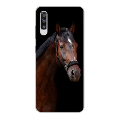 Produktbild von MuchoWow® Handyhülle Schutzhülle Hülle für Samsung Galaxy A70 Pferd - Tiere - Braun Silikon Softcase Handy Hülle - Schutzhaube