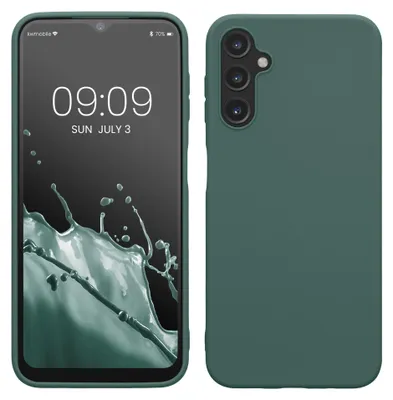 Produktbild von kwmobile Handyhülle für Samsung Galaxy A14 5G Hülle - TPU Case - Kabelloses Laden - Schutzhülle Cover in Blaugrün