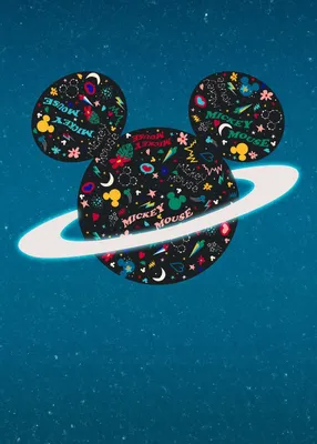 Obrázek produktu pro Disney nástěnná malba Mickey Mouse v modré a černé barvě - 612735 - 200 x 280 cm