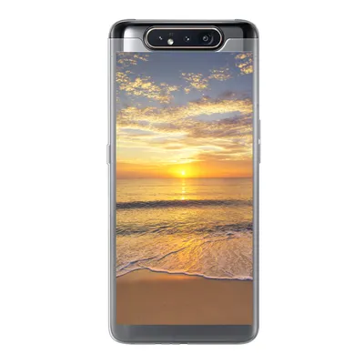 Produktbild von MuchoWow® Handyhülle Schutzhülle Hülle für Samsung Galaxy A80 Strand - Sonnenuntergang - Meer Silikon Softcase Handy Hülle - Schutzdeckel