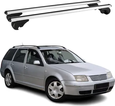 Produktbild von Dachträger Grundtäger für VW Bora Variant 1999-2005 75kg Aluminium Silber 2 tlg