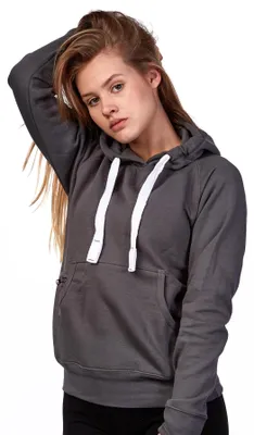Produktbild von Mivaro Damen Kapuzenpullover mit Kängurutasche und Reißverschlusstäschchen weich innen gefüttert aus Baumwolle Regular Fit Hoodie für Freizeit Arbeit und Alltag in vielen Farben