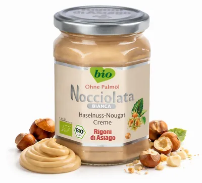 Produktbild von Rigoni di Asiago Nocciolata - weiße Schokolade, Haselnusscreme (6x250g)