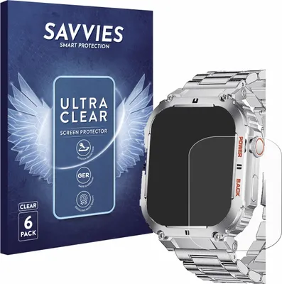 Produktbild von 6x Für LIGE K-57 1.96" Schutzfolie Savvies Displayschutz Display Schutz Folie Klar Transparent
