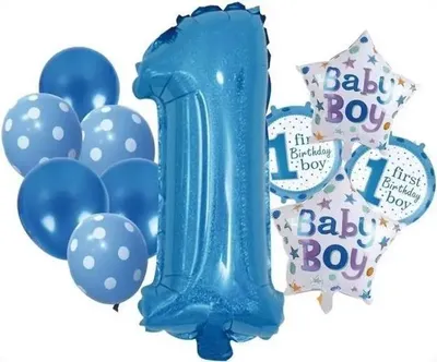 Produktbild von Ballonset „Boy 1“ (12 Stück) – GoParty